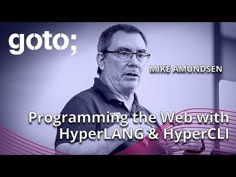 Programming the Web with HyperLANG & HyperCLI • Mike Amundsen • GOTO 2023