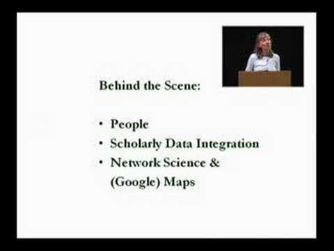 Scholarly Data, Network Science, and (Google) Maps