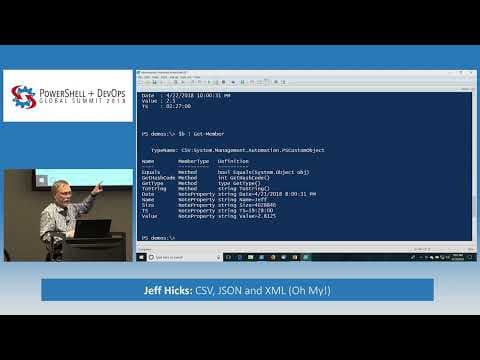 CSV, JSON and XML (Oh My!) by Jeff Hicks