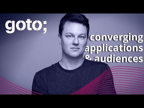 Converging Applications & Audiences - the Return to "Dumb" Pipes • Kris Beevers • GOTO 2021